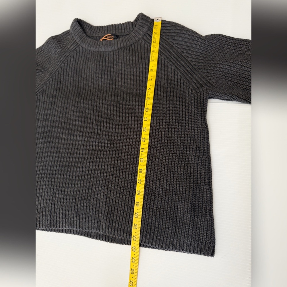 Quince Charcoal Ribbed Crewneck Sweater - Picture 12 of 12